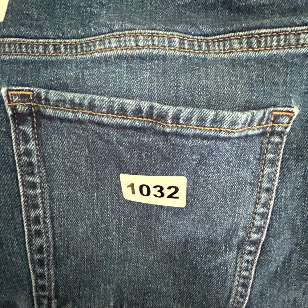 Old Navy Extra High Rise Sky-Hi Straight Jeans Women 16 Petite Blue Denim Cotton - Picture 8 of 8